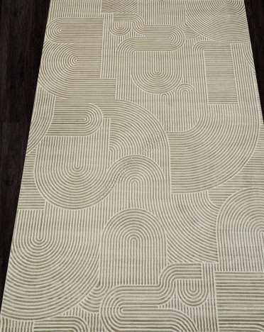 Ковер турецкий E508AK SIROCCO (PP Heatset Высокоплотный, бежевый)