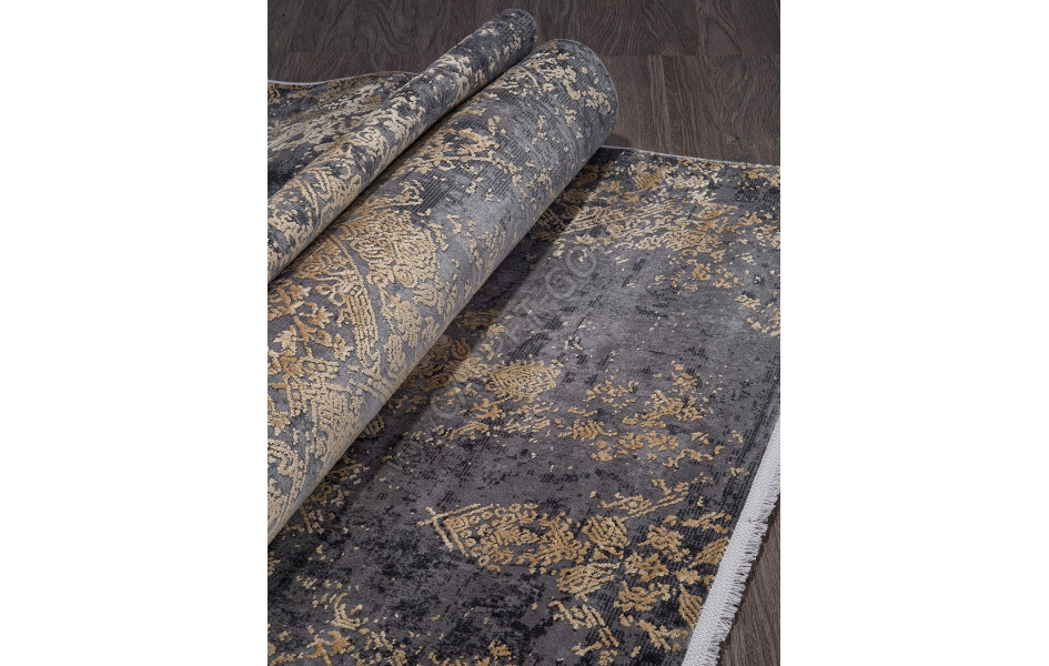 Ковер 20972A - D.GREY / L.YELLOW - Прямоугольник - коллекция MILANO