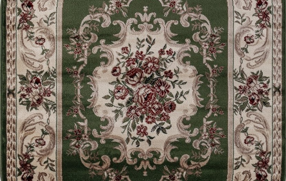 Ковер D057 - GREEN - Овал  COLIZEY