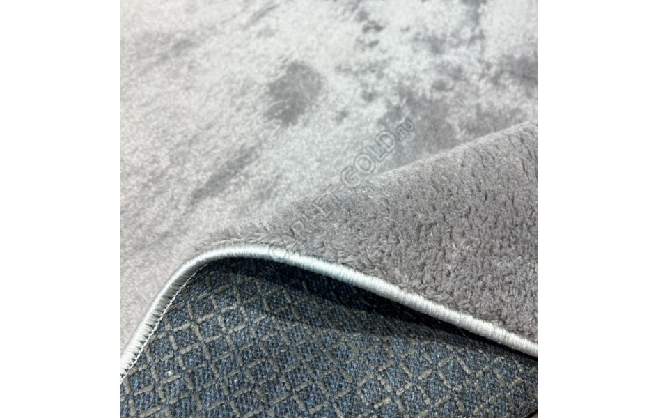 Турецкий длинноворсный ковер Puffy Grey прямоугольный