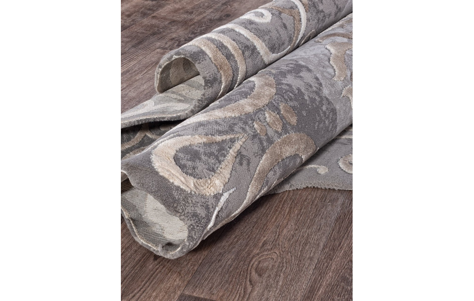 Ковер 00858C - GREY / BROWN - Прямоугольник - коллекция SAFIR